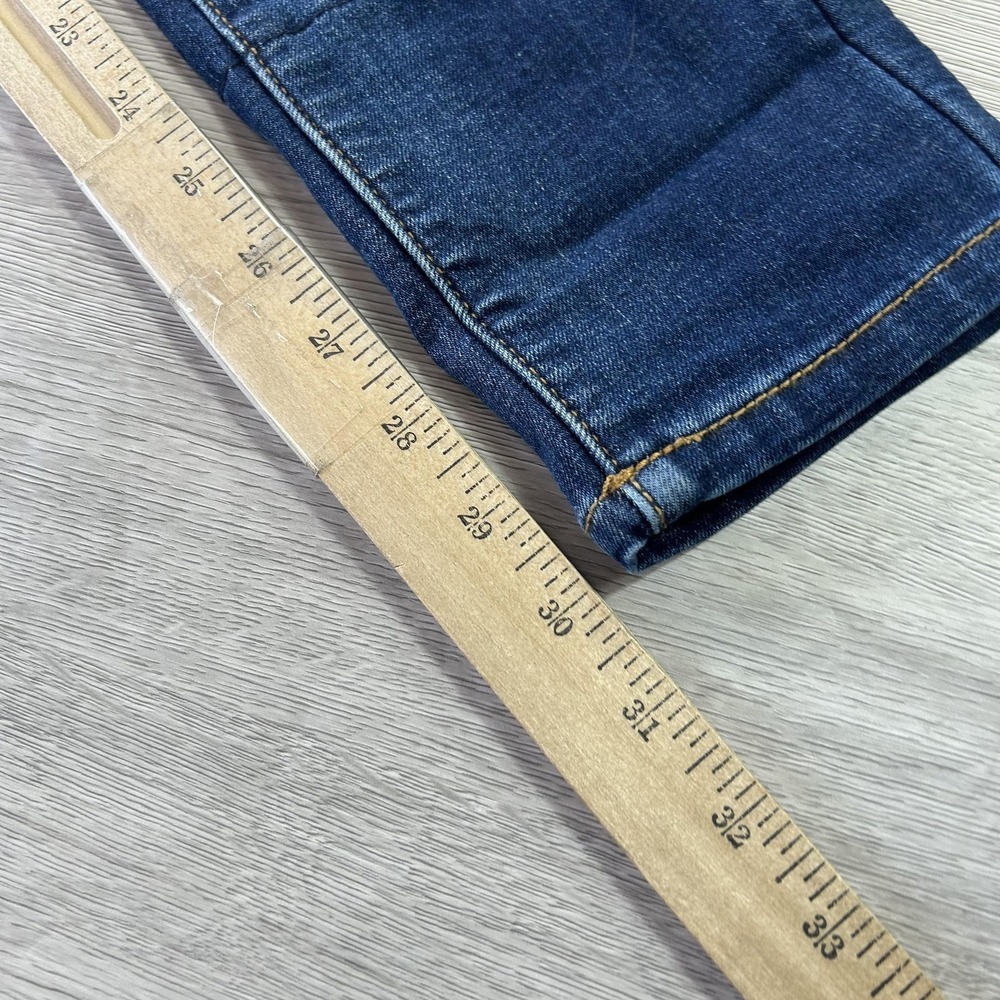 KanCan Jeans Womens‎ 7 27 Distressed Leopard Patch Ankle Skinny Mid Rise Stretch - Picture 10 of 14